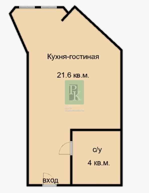 1-комнатная квартира, Севастополь, Челнакова ул, 19